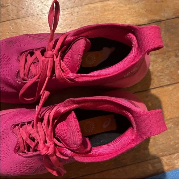 ASICS Women's Fuchsia Gel Nimbus Running Sneakers - Picture 4 of 6